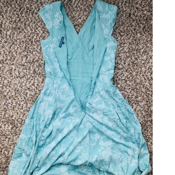 Teal Print Summer Dress - Picture 6 of 8